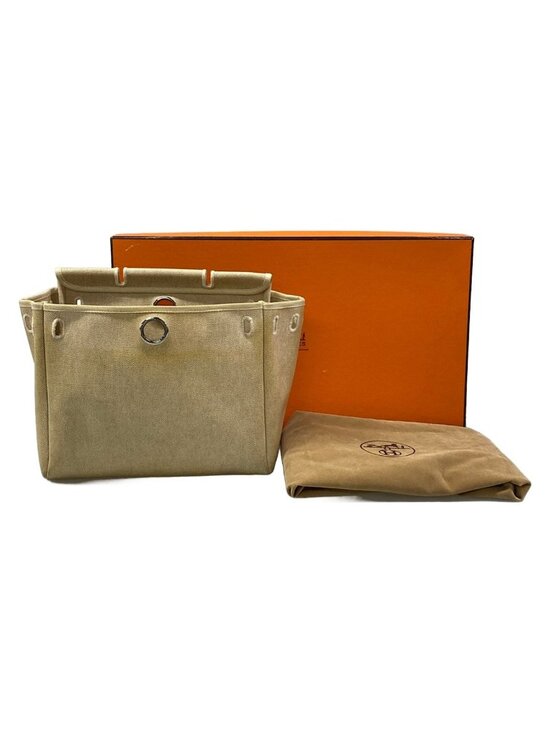 Hermes Backpack Herbag a Dos Ivory Brown main image 11
